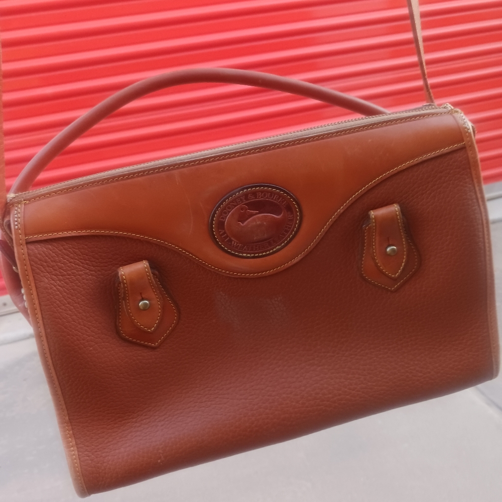 LIKE NEW . DOONEY & BOURKE All weather leather. Big logo shoulder bag..